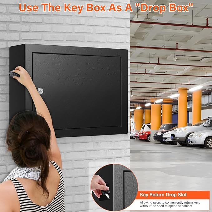 50 Keys Key Cabinet, Anti-Theft Key Lock Box - Image 4