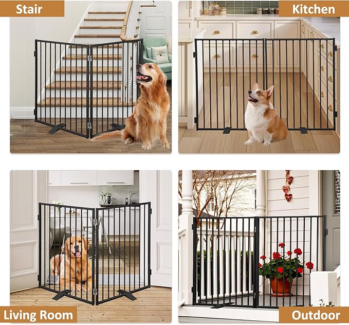 Metal Freestanding Dog Gates - Image 7
