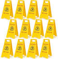 MATTHEW CLEANING 25'' Industrial Wet Floor Sign 12 Pack 2-Sided Safety A-Frame by MATTHEWCLEANINGPRODUCTS