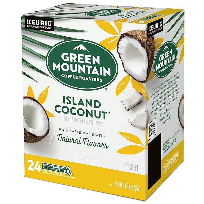 Green Mountain Coffee Roasters Island Coconut Keurig Single-Serve K-Cup Pods - Image 13