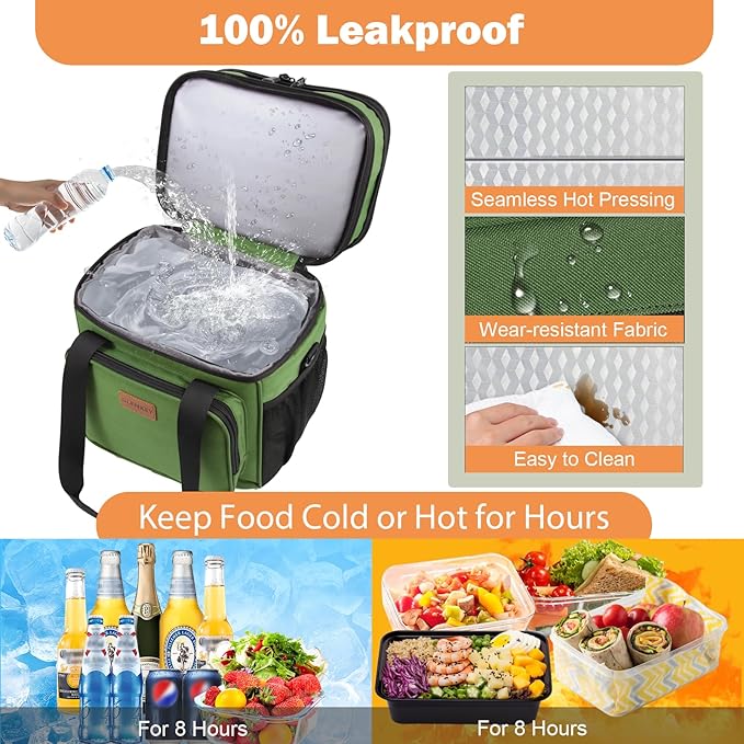 Expandable XLarge Lunch Box, Insulated Heavy Duty Lunch Bag Waterproof - Image 5