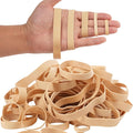 HAIDIBAO-Rubber Bands Assorted Sizes 65Pcs Beige Mixed Wide Elastic Bands by HAIDIBAO