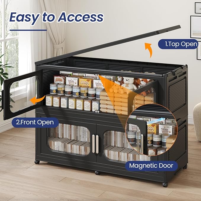 150Gal Exra Large Stackable Storage Bins - Image 3