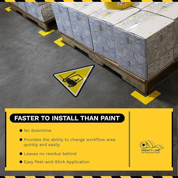 Mighty Line Forklift Floor Sign Floor Sign - Image 4