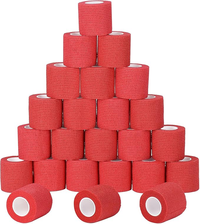 24 Pack Self Adherent Cohesive Wrap Bandages Non Woven Cohesive Bandage Elastic by Sagafly