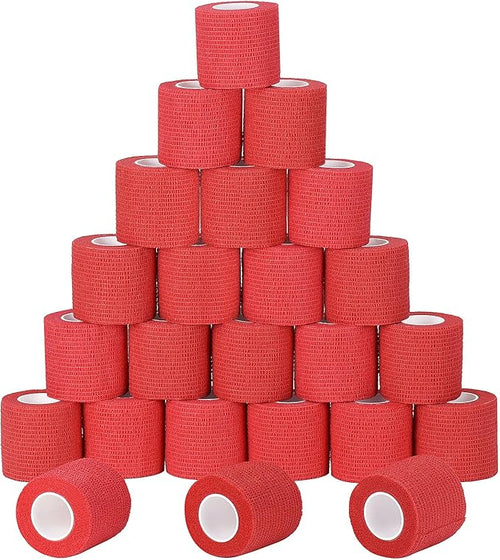 24 Pack Self Adherent Cohesive Wrap Bandages Non Woven Cohesive Bandage Elastic by Sagafly