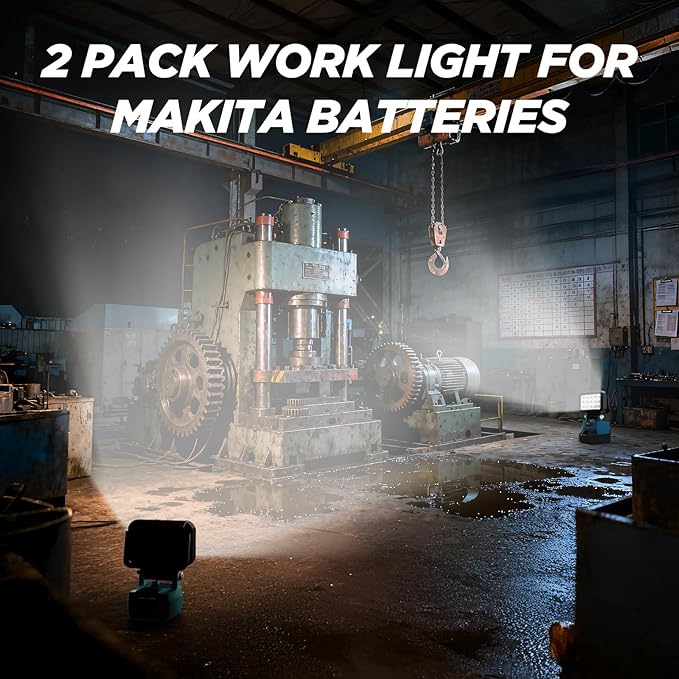 2 Pack LED Work Light Compatible - Image 2