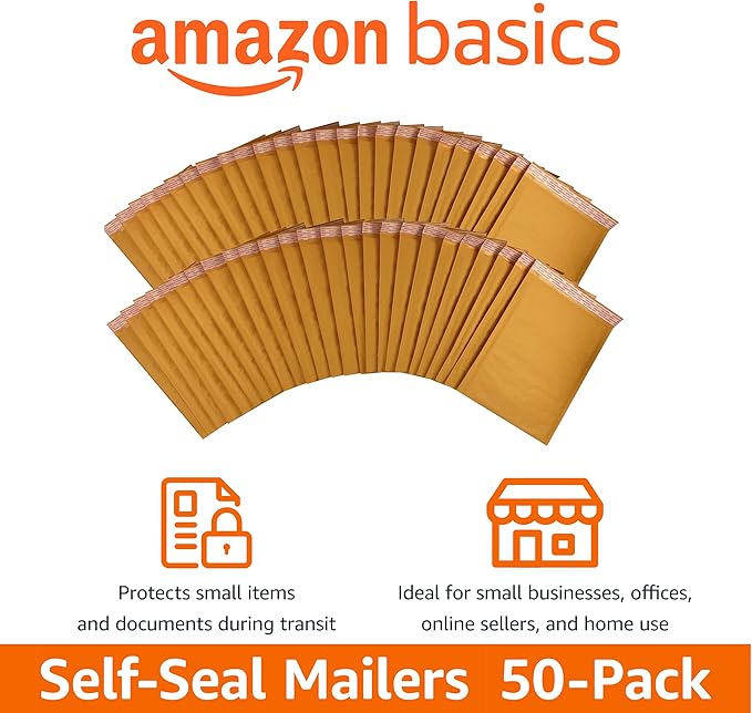 Amazon Basics Kraft Bubble Self-Seal Mailer - Image 4