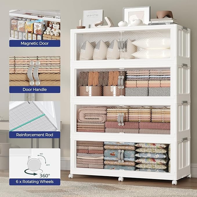 960QT Plastic Stackable Storage Bins - Image 7