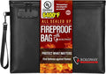 ROLOWAY Fireproof Document Bag, 6400℉ Fireproof Money Bag by ROLOWAY