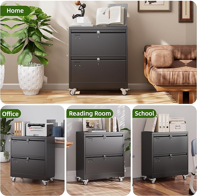 Aobabo 2 Drawer Lateral File Cabinet - Image 7
