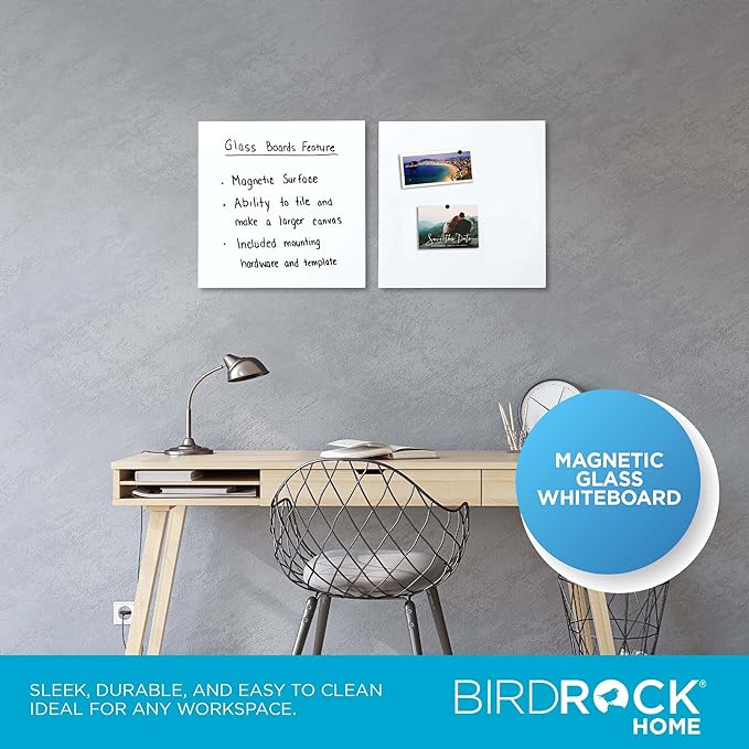 BIRDROCK HOME Magnetic Glass Dry Erase Board – Frameless Whiteboard - Image 4