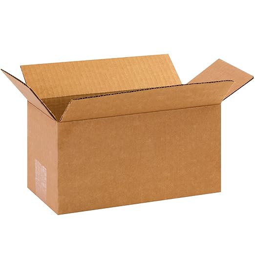 BOX USA Shipping Boxes 10"L x 5"W x 5"H 25-Pack Long Corrugated Boxes by BOXUSA
