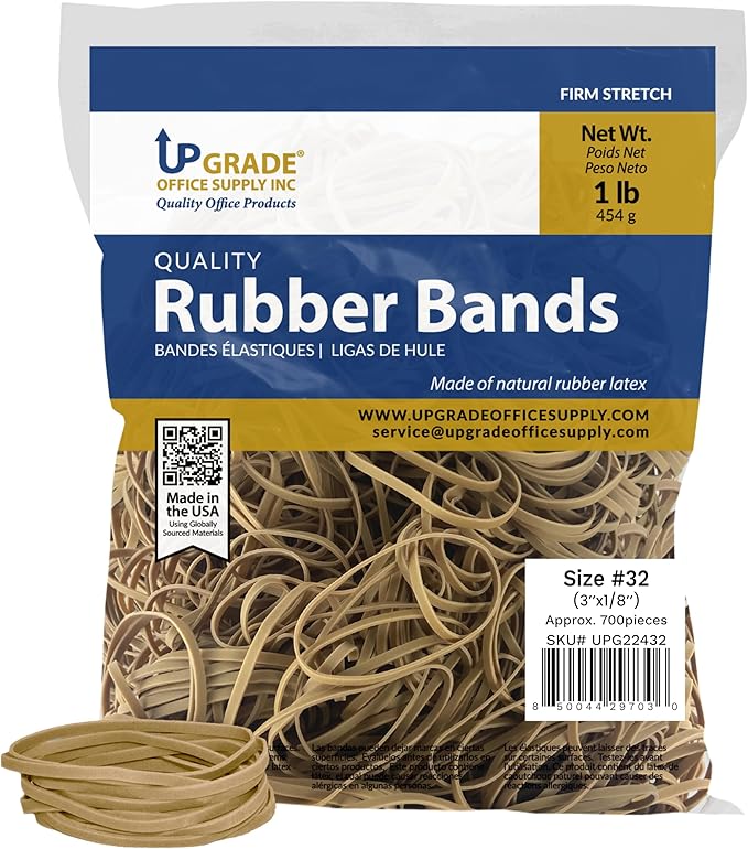Upgrade Rubber Bands Size 32 700 Bands 1 lb Bag 2 Pack USA - Image 3