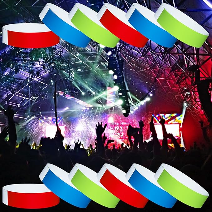1200 Pcs Plastic Paper Wristbands - Image 5