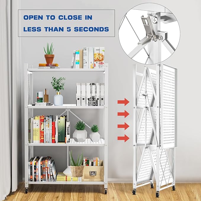 Lifetime Home 4-Tier Foldable Storage Shelf - Image 7