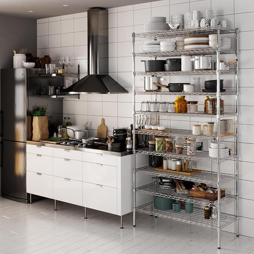 18" Deep x 42" Wide x 86" Height Wire Shelving Kit | 10-Tier | NSF Commercial - Image 2