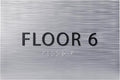 6" X4" Floor 6 Sign by ADACentralSigns