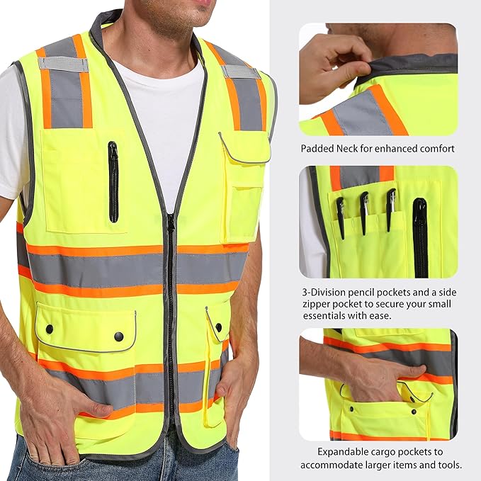 Reflective Safety Vest for Men and Women - Image 3