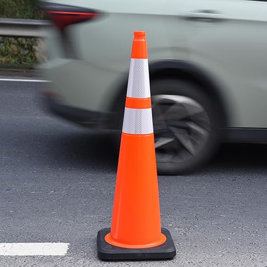 OrangeStar 36" Traffic Cones 4-Pack, Weighted Base - Image 6