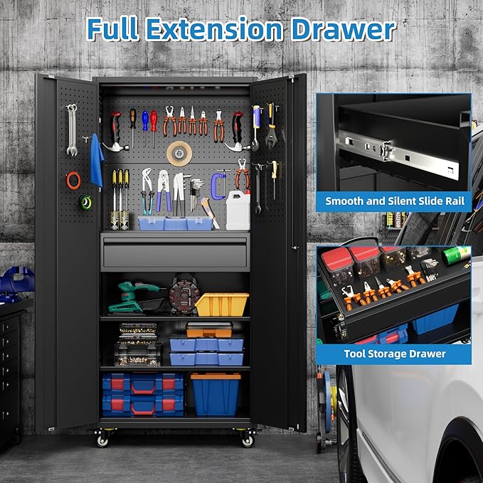 Aobabo 71" H Metal Storage Cabinet - Image 4
