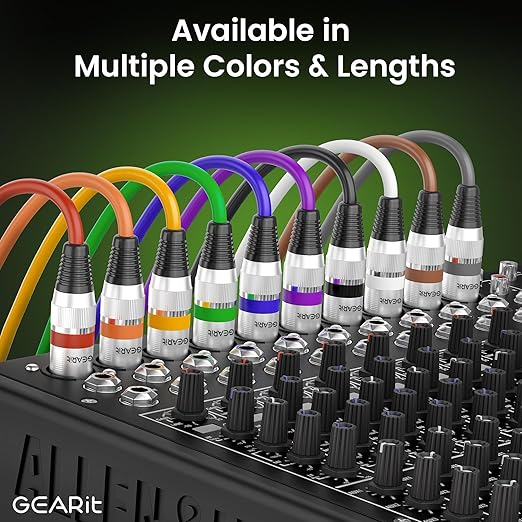 GEARit XLR Male to Female Microphone Cable 3-Pin Balanced Shielded Mixer - Image 8