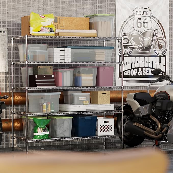 24" Deep x 60" Wide x 64" Height Wire Shelving Kit | 5-Tier | NSF Commercial - Image 5