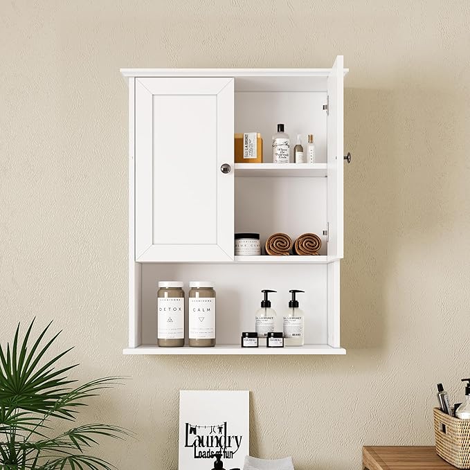 Medicine Cabinet, Over The Toilet Storage Cabinet, 24x30 Inch Wall Mount - Image 3