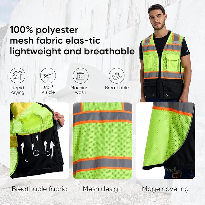 SRsafety High Visibility Vest, Security Vest - Image 5