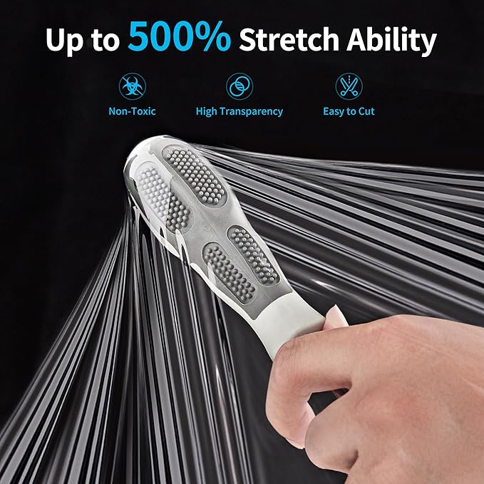 JARLINK Stretch Film, 15 Inch x 1000 Feet Shrink Wrap - Image 3