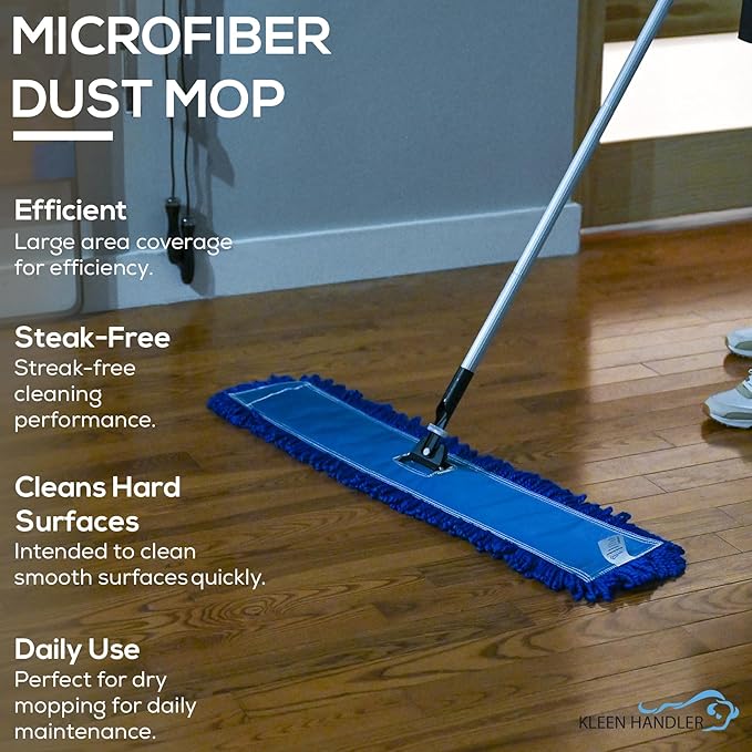 KLEEN HANDLER 36 Inch Microfiber Dust Mop Bulk Pack of 12, Large Washable - Image 5