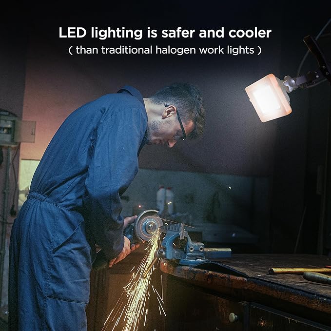 BLACK+DECKER LED Clamp Work Light, 1000 Lumens Indoor & Outdoor IP65 Waterproof - Image 7