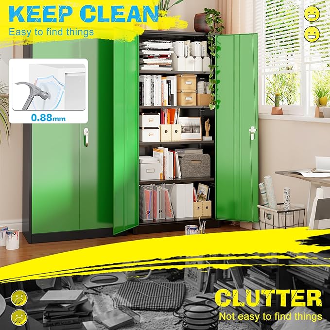 Pataku Metal Storage Cabinet, File Cabinets - Image 4