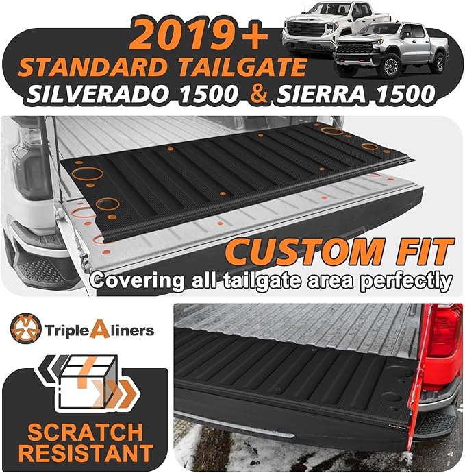 TripleAliners Tailgate Mat for 2019-2025 2026 Chevy Silverado & GMC Sierra 1500 - Image 7
