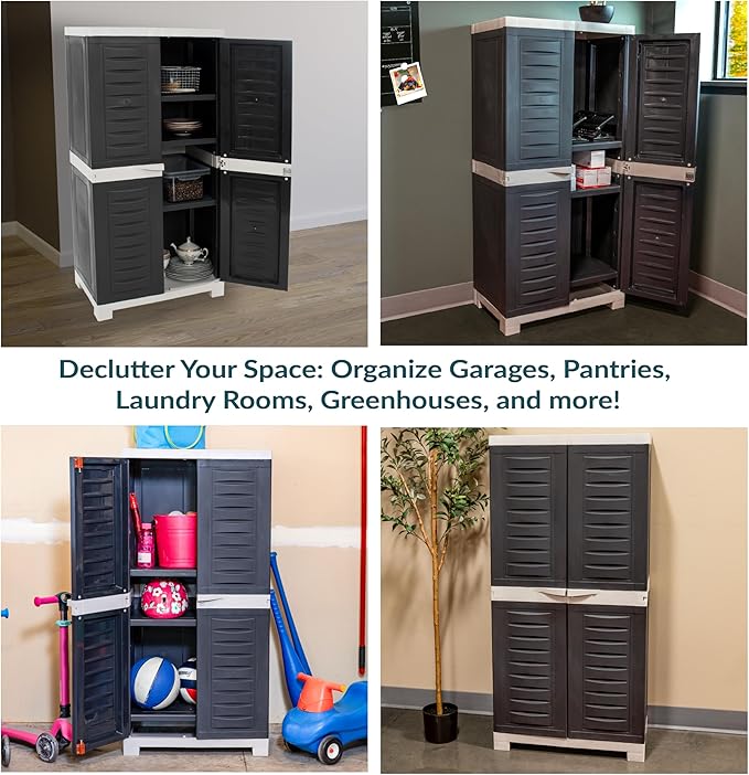 Sunnydaze Lockable Storage Cabinet - Image 6