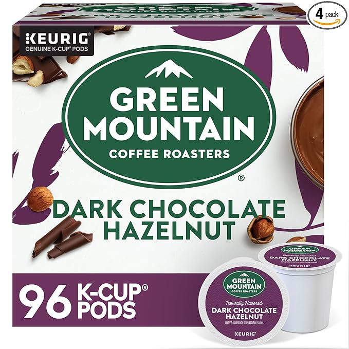Green Mountain Coffee Roasters Dark Chocolate Hazelnut Coffee, Keurig Single by GreenMountainCoffeeRoasters