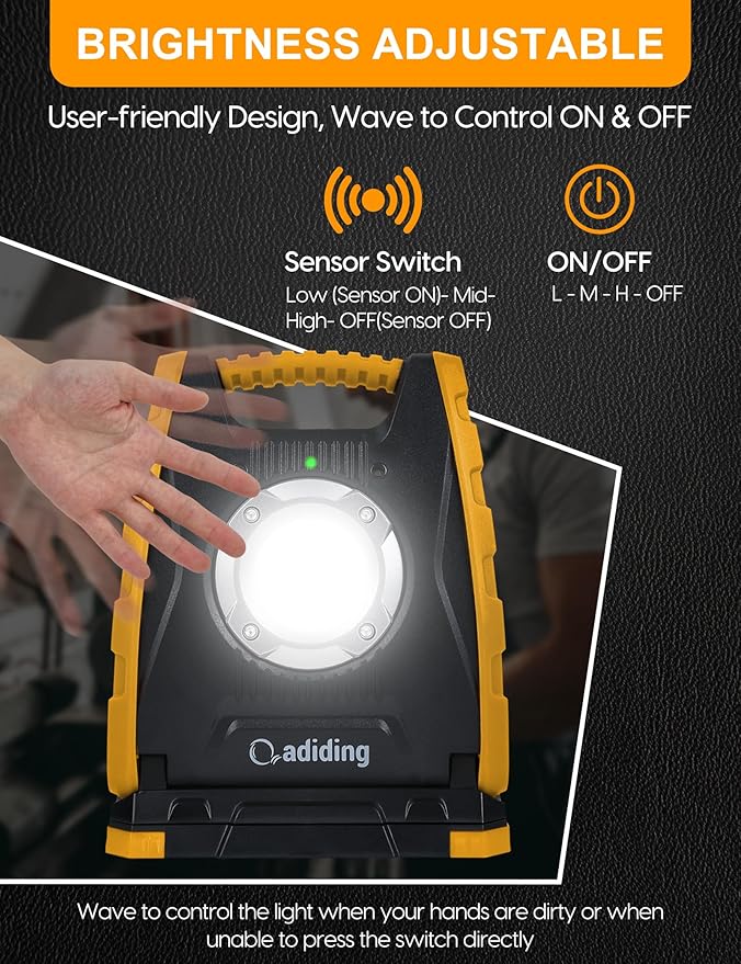 Adiding Rechargeable LED Work Light 4400mAh - Image 4