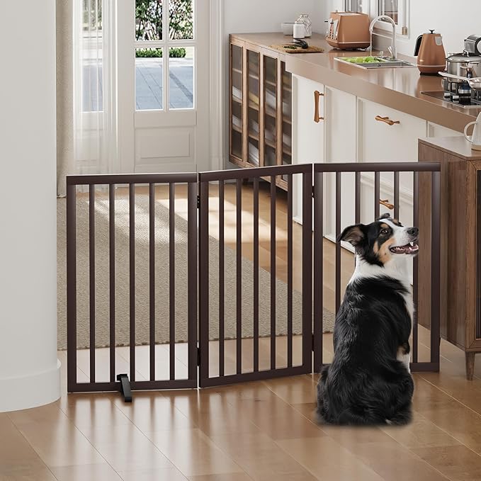 Dog Gates for Doorways, Tall Dog Gate Indoor, Foldable Pet Gates for Doorways - Image 7