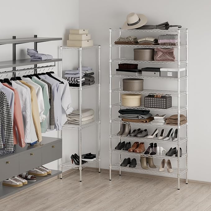 14" Deep x 42" Wide x 86" Height Wire Shelving Kit | 10-Tier | NSF Commercial - Image 5