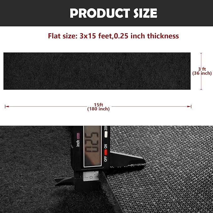 450 GSM Extra Thick Waterproof Black Carpet Runner - Image 3