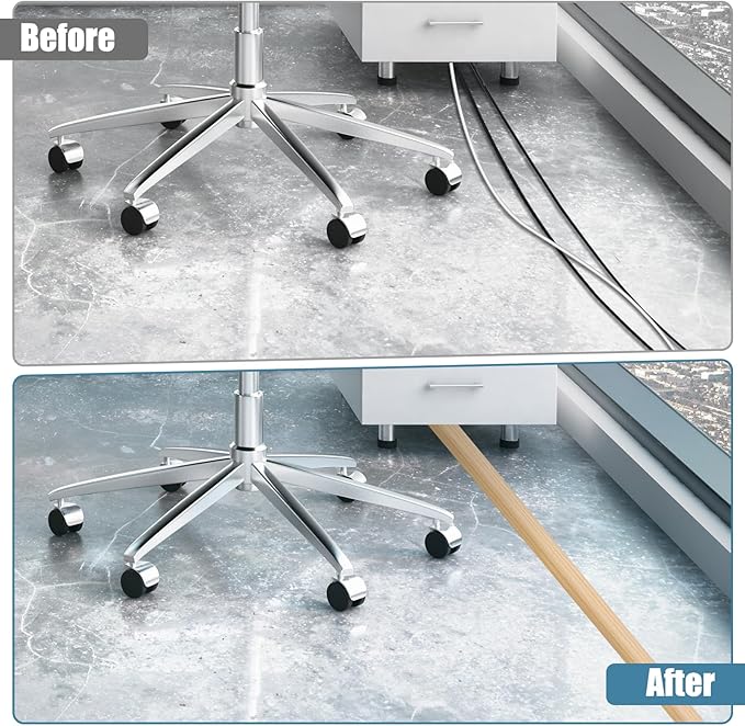 Floor Cord Covers for Wires 3.3FT Cable Hider Wire Cover Self Adhesive Cord - Image 4