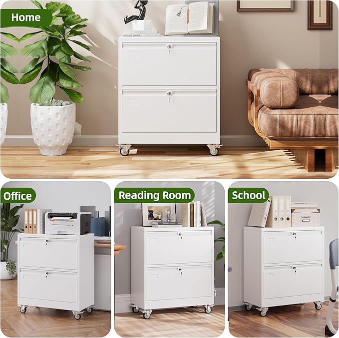 Aobabo 2 Drawer Lateral File Cabinet - Image 7