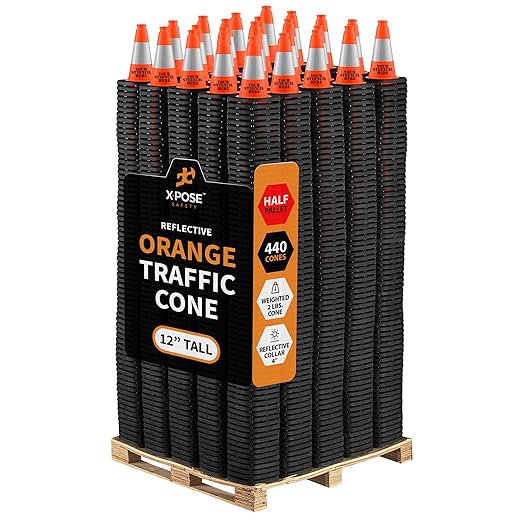 Xpose Safety 12 Inch Orange Traffic Cones by XposeSafety