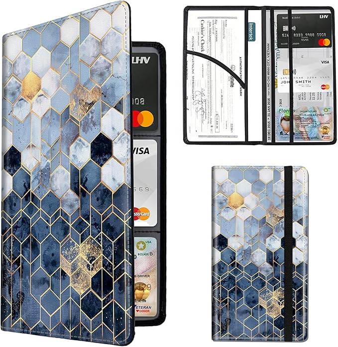 Car Registration and Insurance Card Holder, RFID Blocking Leather Auto Car by Unknown