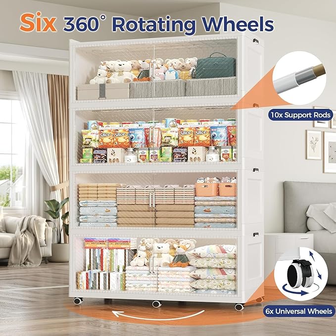 150Gal Extra Large Stackable Storage Bins - Image 6