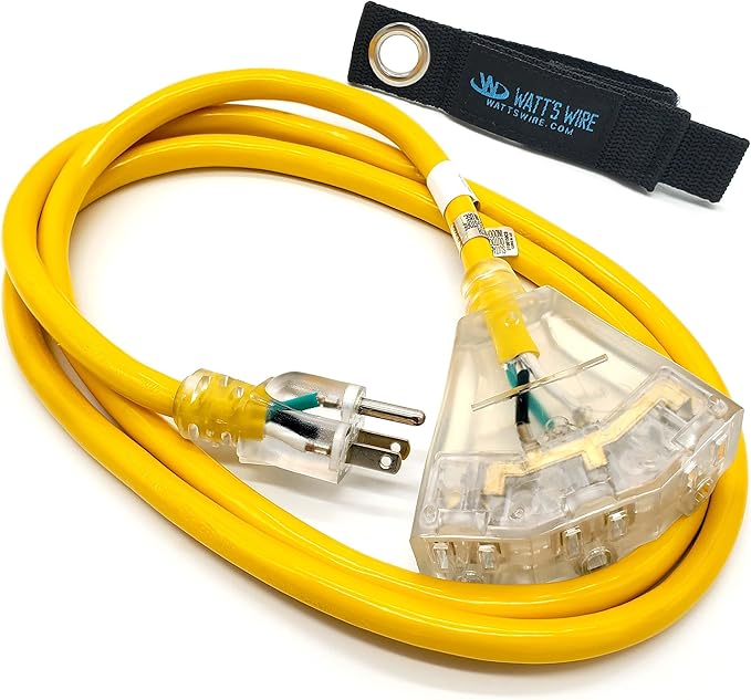 6 ft Short Outdoor Extension Cord Waterproof by WattsWire