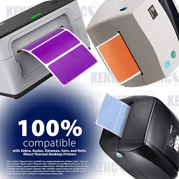 2.25" X 1.25" Direct Thermal Perforated Stickers Labels - Image 6