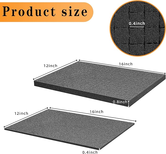 Sfcddtlg 8 Pieces Pick Apart Foam Insert- 2 Sizes Pick and Pluck Foam- Pluck - Image 2