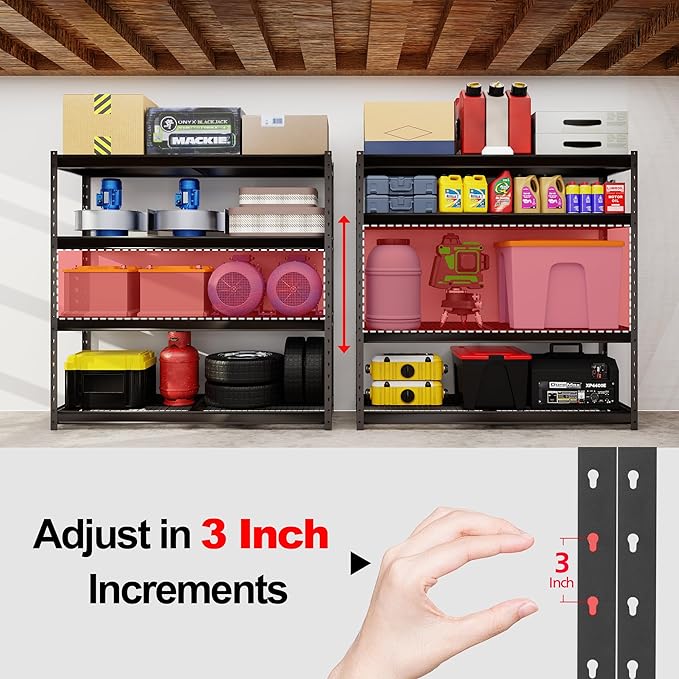 The Atlas 8000LBS Ultra Heavy Duty Garage Shelving, 72”W Storage Shelves - Image 4