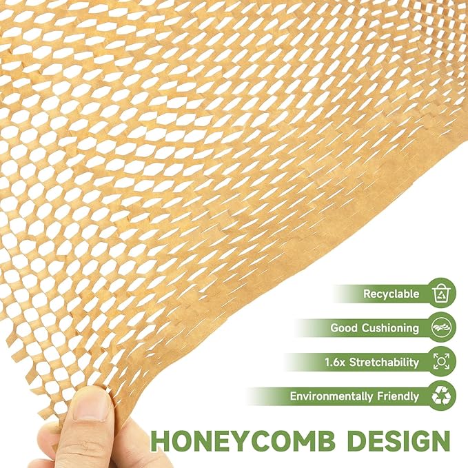 Honeycomb Packing Paper Wrap 15''x12000", Substitute Alternative - Image 6